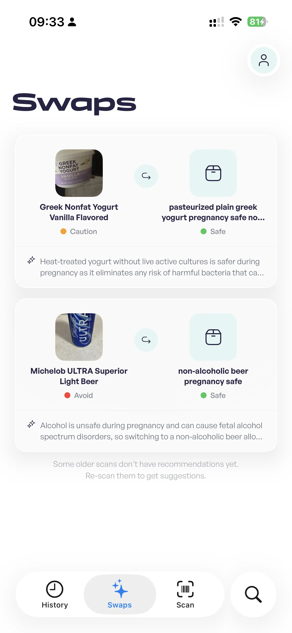 Oli suggesting safer product alternatives